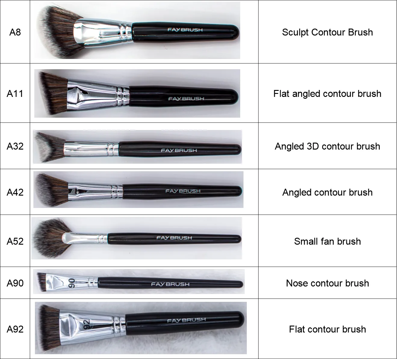 contour fan makeup brush